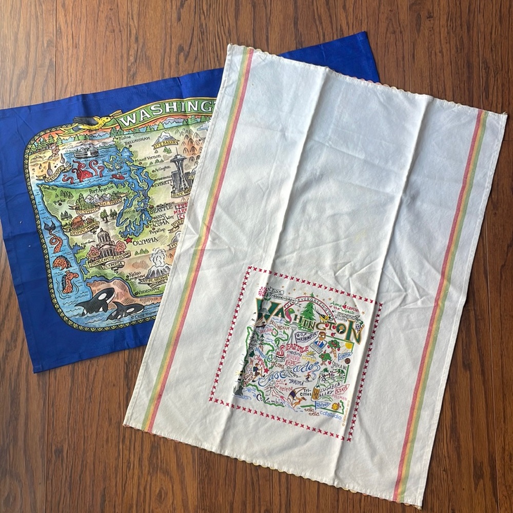 (2) Washington state tea towels.